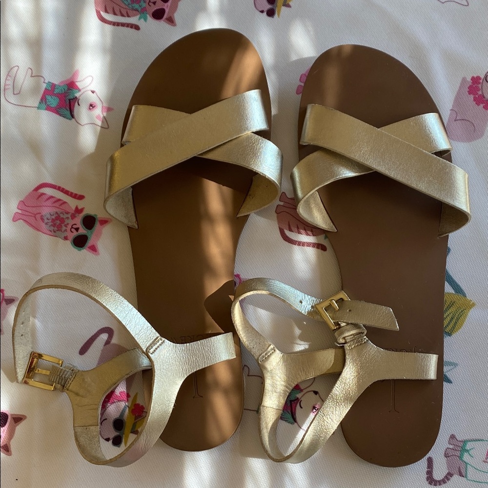 JCrew Factory Crisscross Flat Sandals